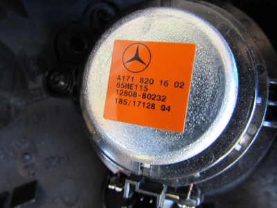 Mercedes R171 Speaker Set with Cover, Between Seats A1718201702 SLK280 SLK300 SLK350 SLK555